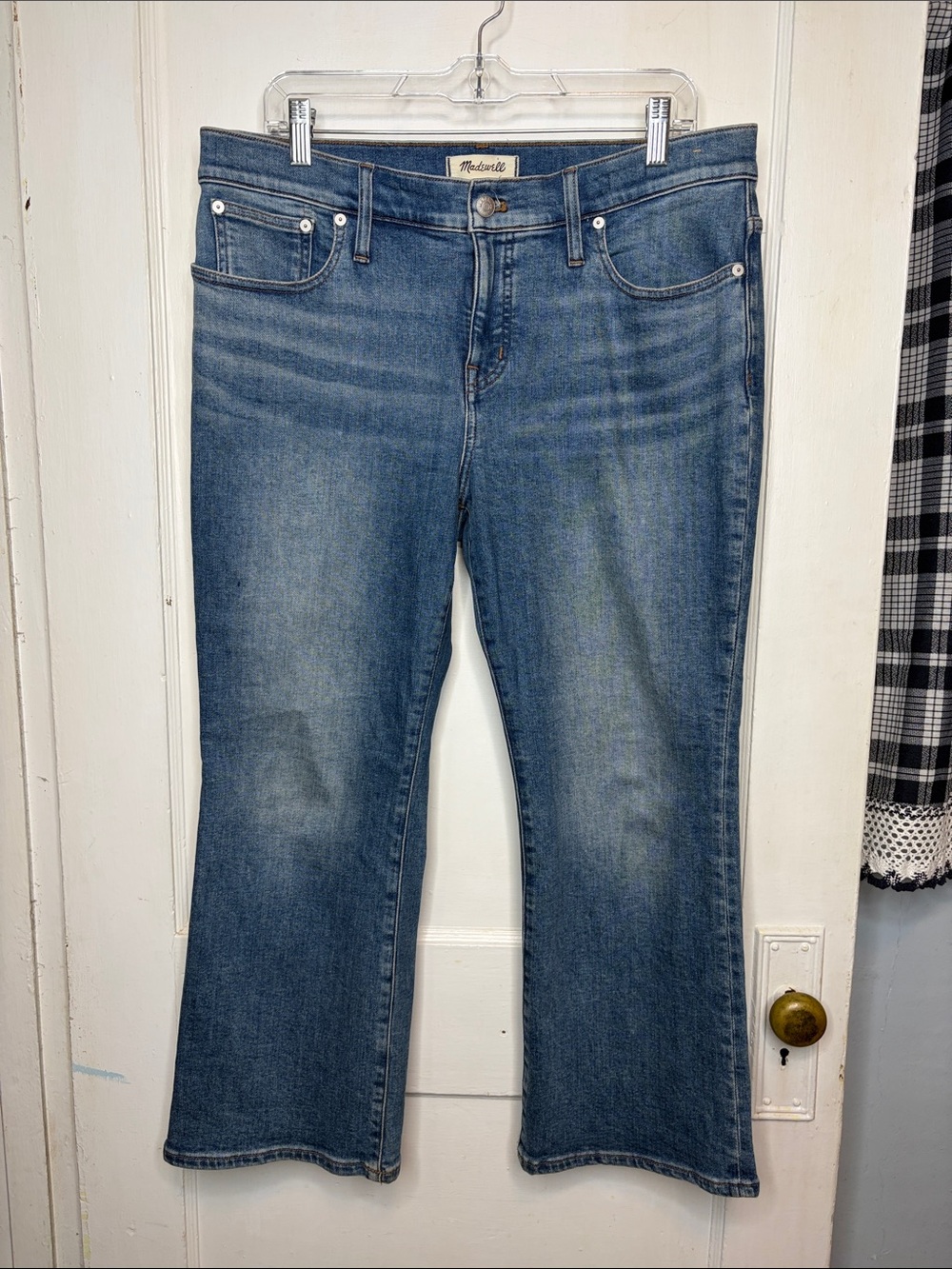 Madewell Mid-Rise Kick Out Crop Jeans Size 31 Petite Short Cropped